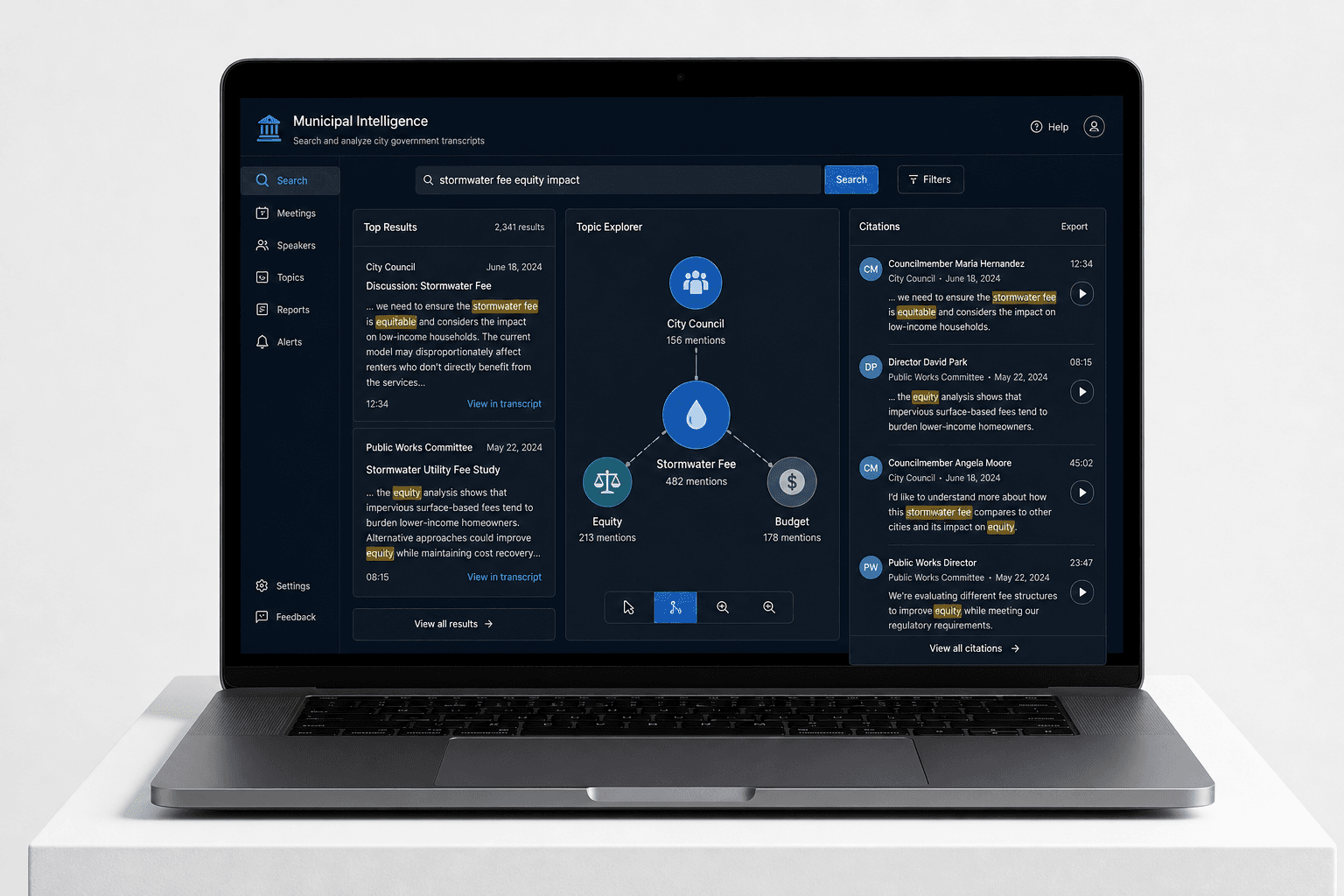 Municipal Intelligence Platform detail